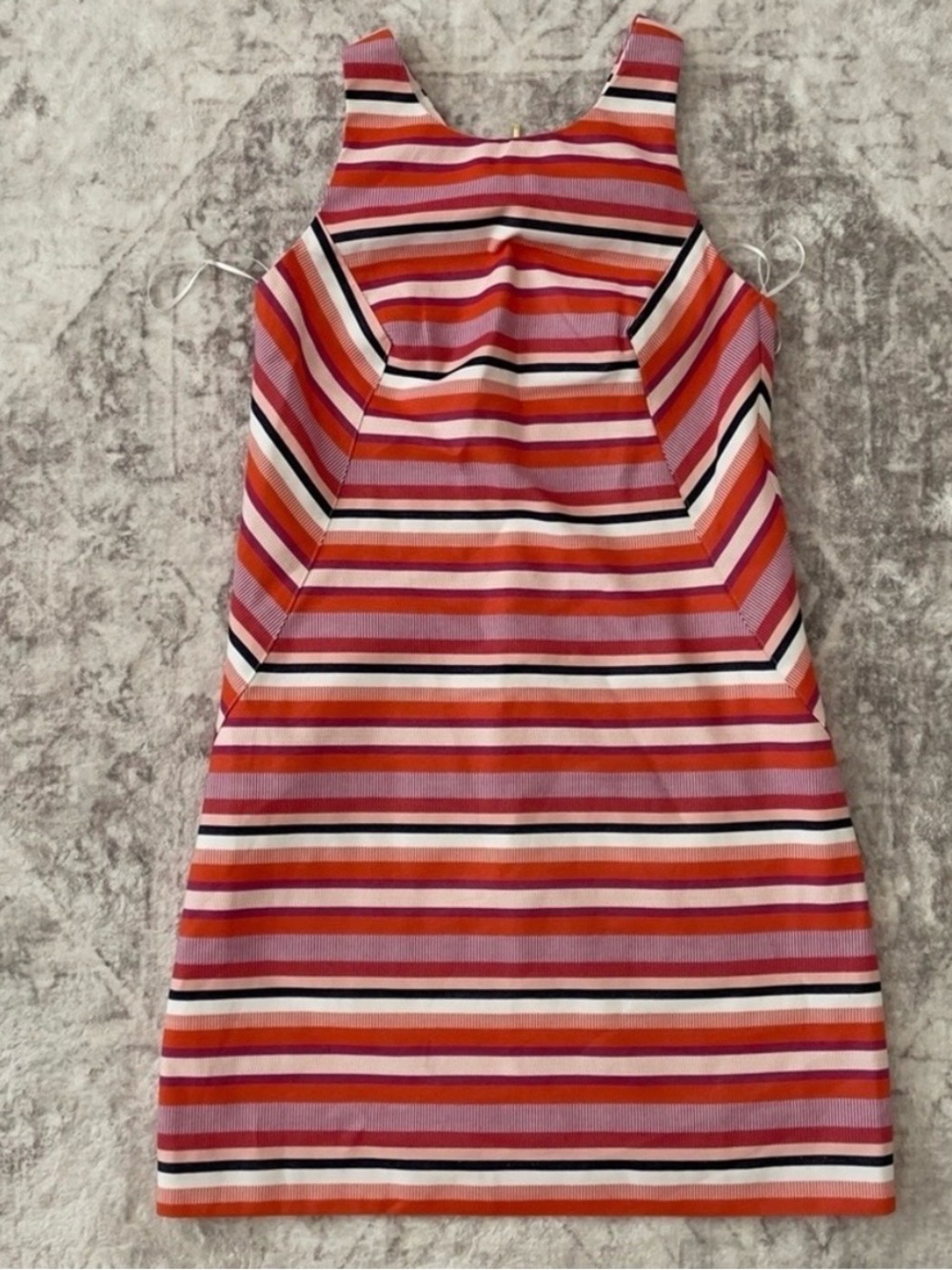 Trina Turk Sheath Striped Dress Size 2 Pink